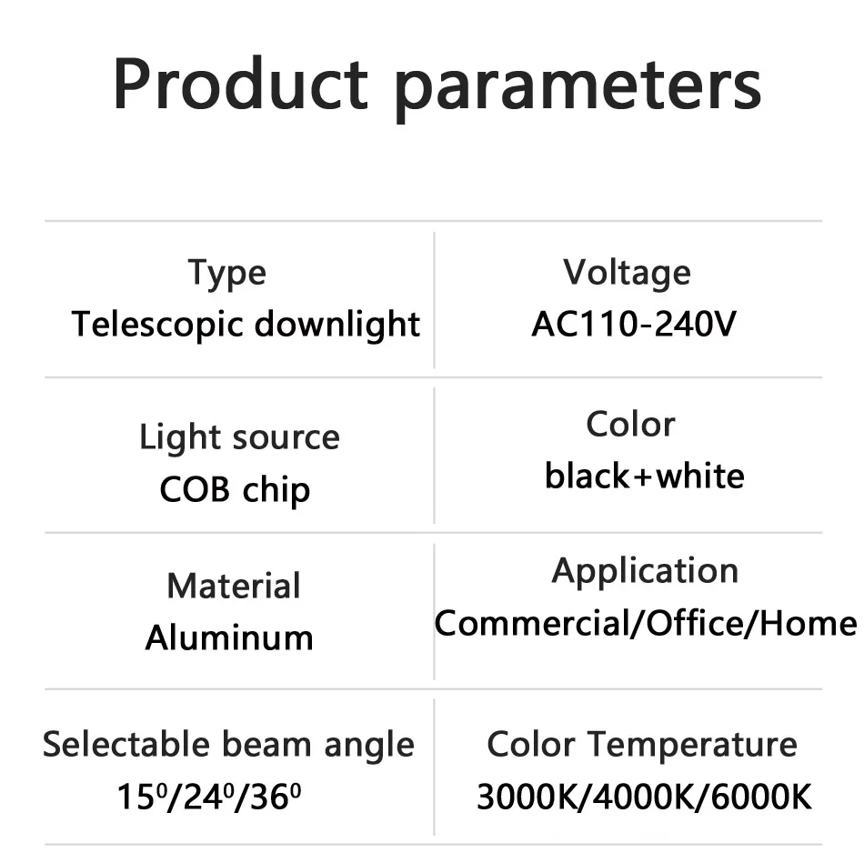 Description Picture 6 of itemLed Downlight Dimmable 110/220V Spot Lamp 5/7/12W Down lights Ceiling Lamp Recessed Spot Lighting Fixture for Home Kitchen Store