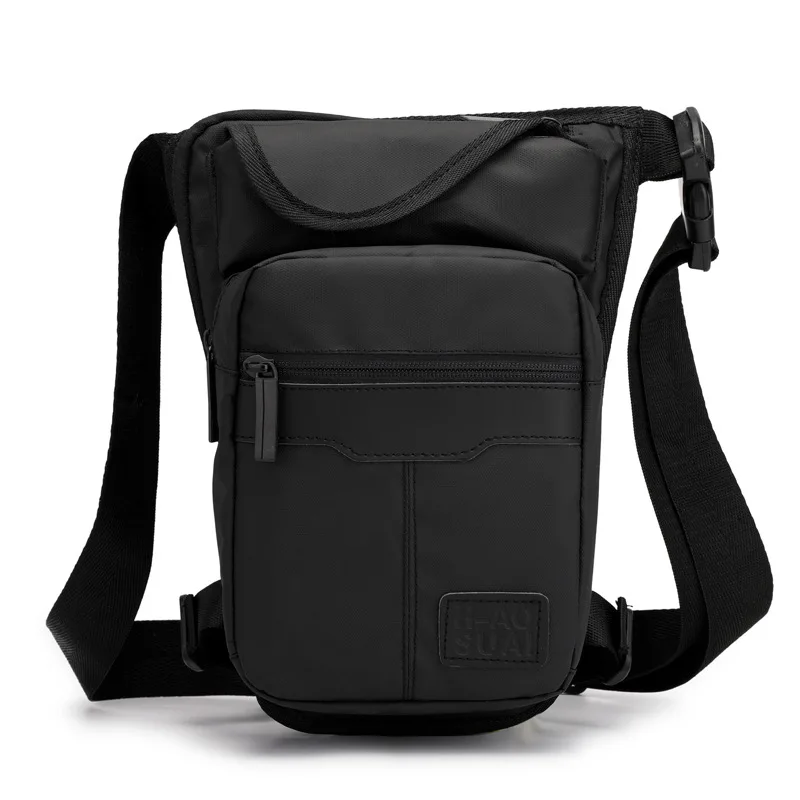 Weysfor Motorcycle Drop Leg Bag Hip Bum Fanny Pack Waterproof Motorcycle Bag Outdoor Casual Waist Bag Motorcycle Bike Bag Black