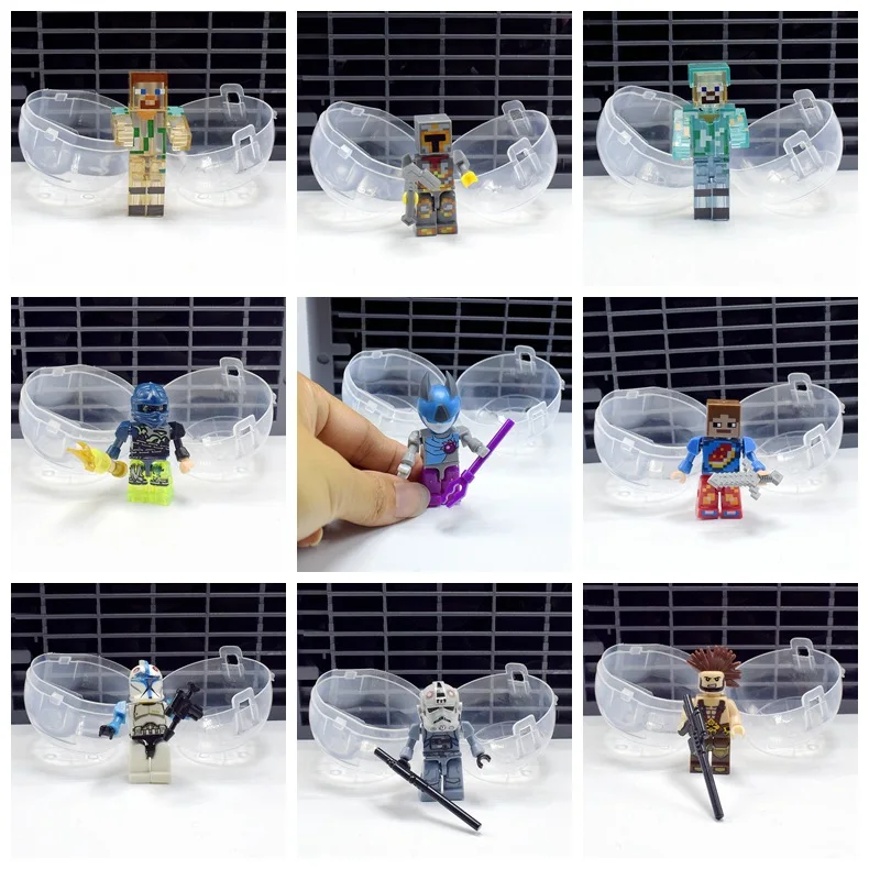 № 55 Сборные строительные блоки Doll прозрачные цельные капсула игрушка мяч забавные яйцо 2 юаней 3 юаней дороже; Gashapon машина игрушка