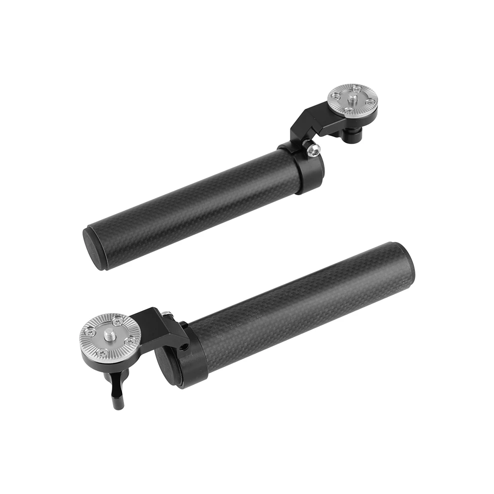 Fibra de Carbono Handgrip com Arri Par para Dslr Kayulin Roseta Thumbscrew Conexão um Alça Ombro Rig m6 - Image 3