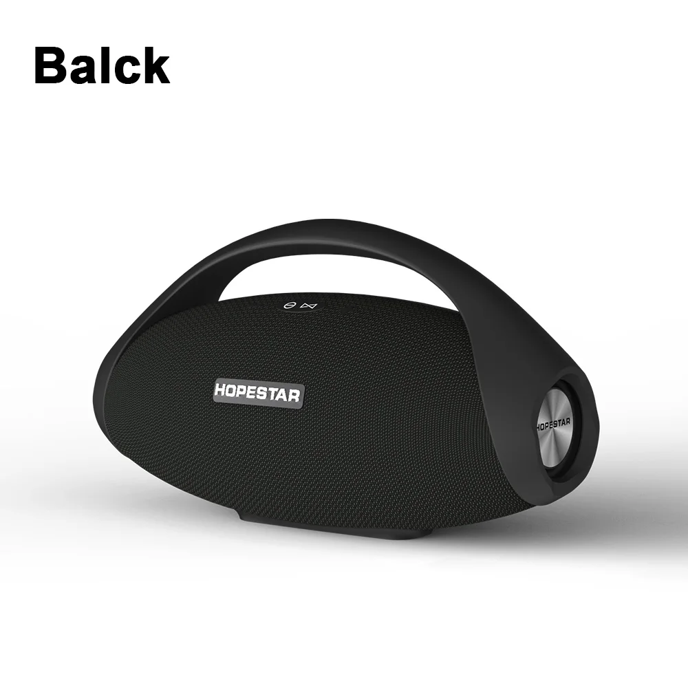 HOPESTAR H31 портативный Bluetooth динамик сабвуфер 30 Вт большой мощности Бумбокс Водонепроницаемый Открытый Колонка беспроводной FM Радио стерео бас - Цвет: Black