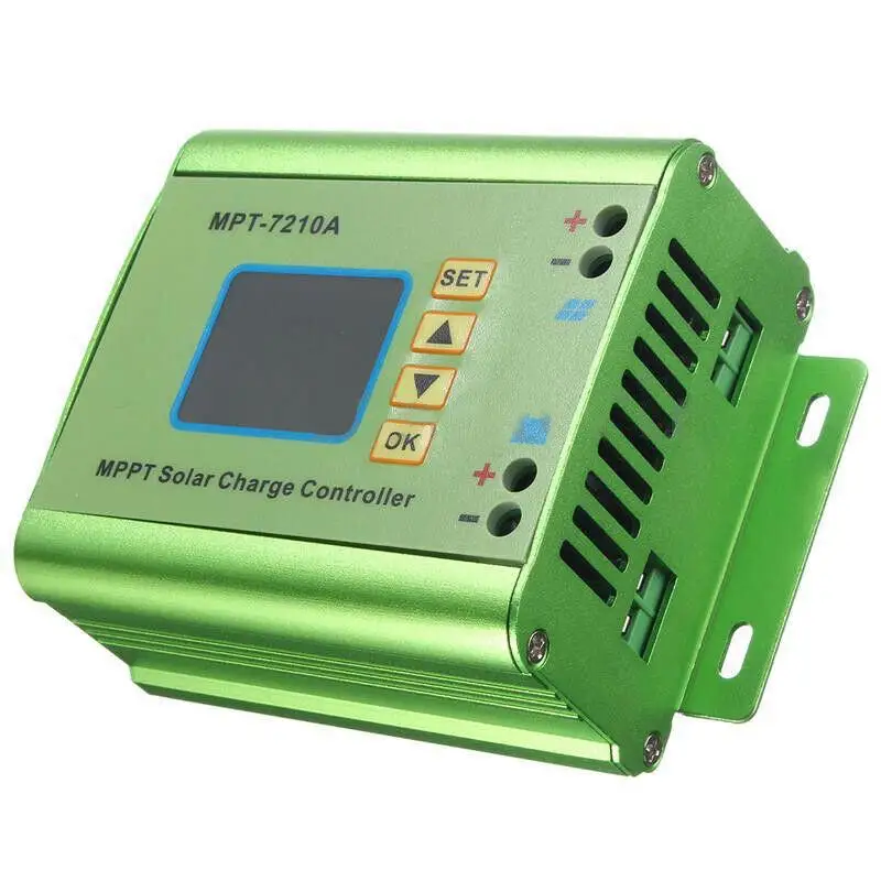 

MPT-7210A LCD MPPT Solar Panel Charge Controller Aluminum Alloy for Lithium Battery 24V / 36V / 48V / 60V / 72V Battery Pack