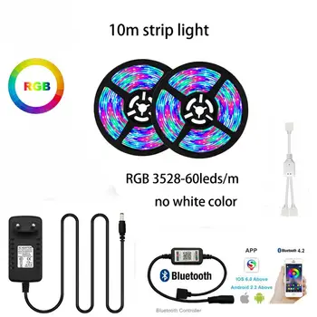 

LED Strip LIGHT 2835 RGB 5M 10M 15M Full Set Bluetooth Control waterproof tira stripe Backlight 12V RGB Tape Ambilight Ribbon