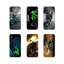 Para Huawei Nova 2 3 2i 3i Y6 Y7 Y9 primer Pro GR3 GR5 2017, 2018 de 2019 Y5II Y6II Kawasaki funda de piel de TPU para motocicleta deportiva Ninja Zx R