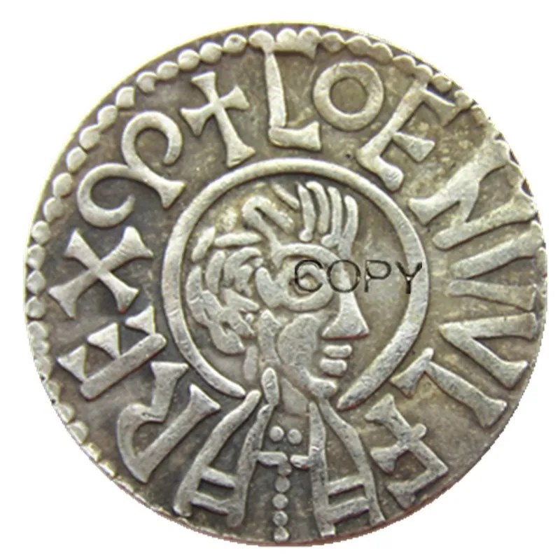 UK(02) UK Kingdom 796-821 king Coenwulf of Mecia 1 Penny Посеребренная копировальная монета | Дом и сад
