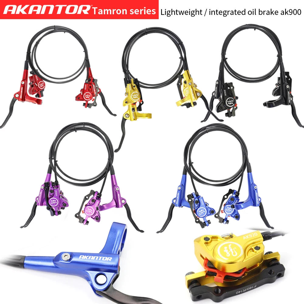 

Mountain Bike Hydraulic Disc Brake Left&Right MTB Oil Brake 800/1400mm DH AM FR Bicycle Oil Pressure Caliper Clamp Front Rear