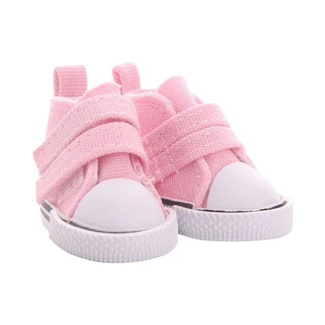 Shoes For Doll 5CM Mini Canvas Shoe Fit 14.5 Inch Nancy,Paola &BJD EXO Russian Doll DIY Handmade For Baby Birthday Festival Gift b940