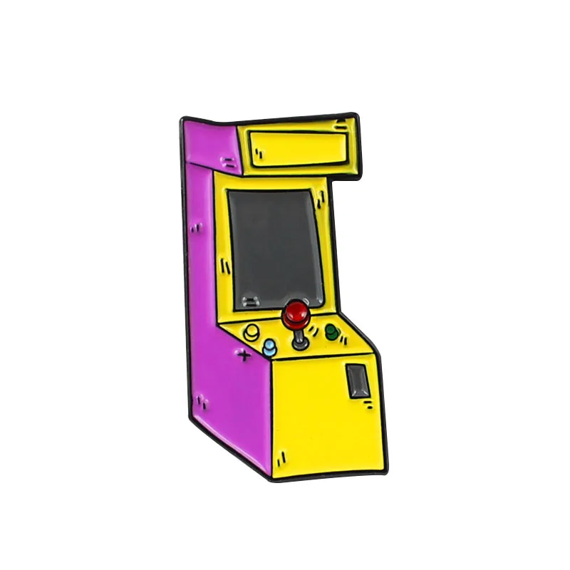 18 стилей игровой автомат серия эмаль лацкан булавка электронная игровая консоль ручка Электронная витрина для домашних животных слот машина Радужная брошь - Окраска металла: Style 15