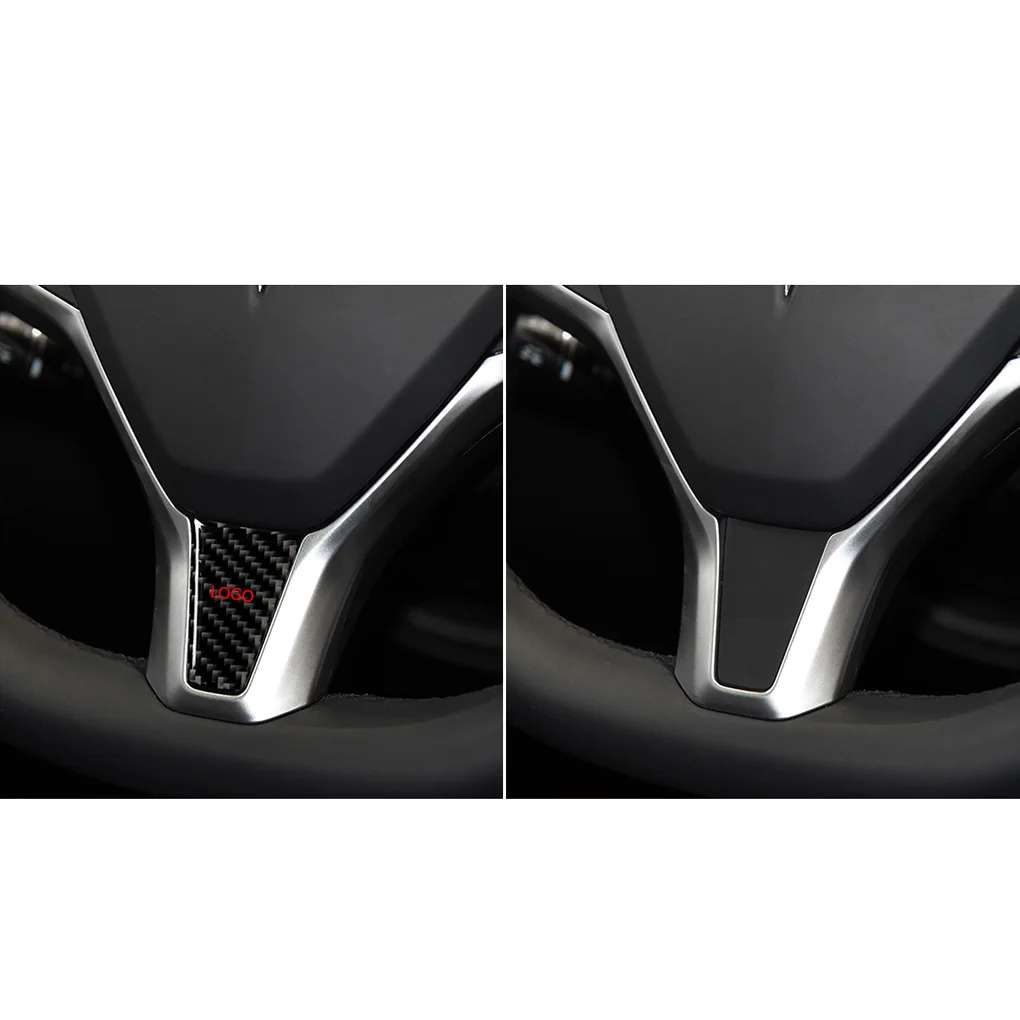 Замена для Tesla модель-s/x рулевое колесо из углеродного волокна декор отделка стикер автомобиля Interor украшения