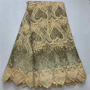 

Charming design French lace material with stones embroidery African tulle lace fabric VRN269(5yards/lot)