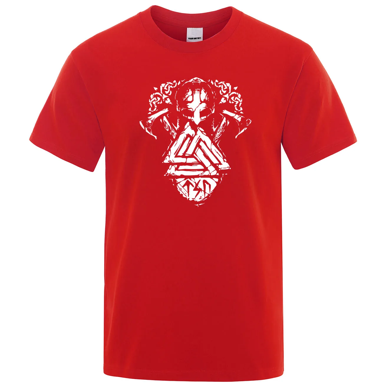 Летняя Высококачественная Футболка с принтом с символикой викингов, Мужская футболка с принтом ТВ шоу викингов, мужские футболки с коротким рукавом из хлопка