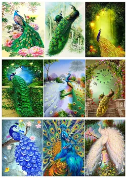 

5D DIY diamond painting animal peacock landscape 2020 handmade art Christmas home boutique gift decoration