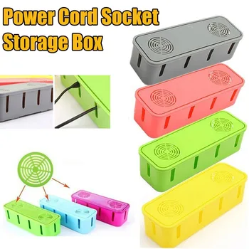 

Power Plug Dustproof Socket Plastic Box Anti-dust Power Wire Collection Cable Box Power Cord Socket Storage Box Strip Organizer