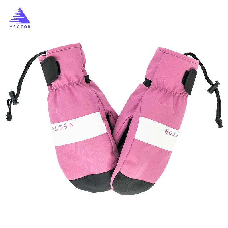 Женские лыжные перчатки водонепроницаемые мужские Зимние флисовые теплые для