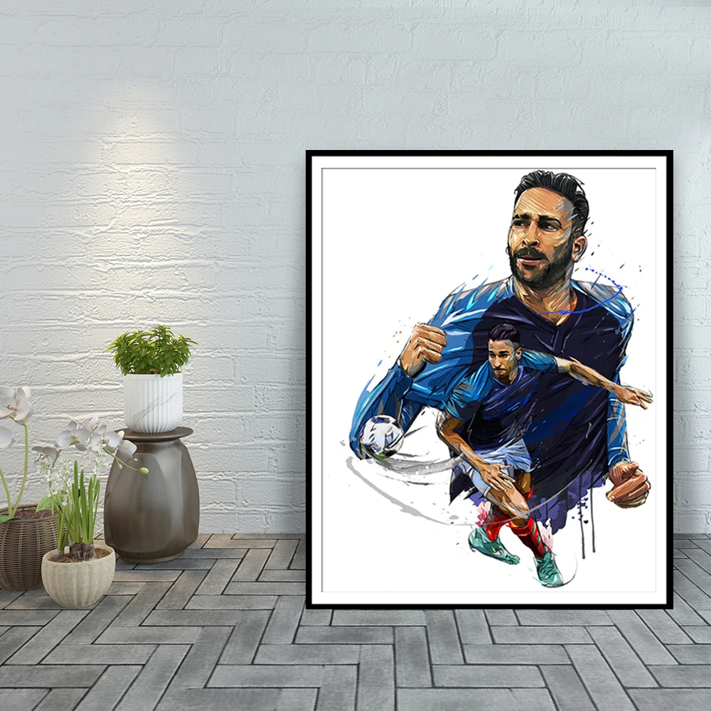 アディルラミのためのキャンバスアートポスターやプリントオリンピック マルセイユホーム装飾キャンバス絵画 Aliexpress Alibaba グループ上の ホーム ガーデン からの 絵画 書道 の中