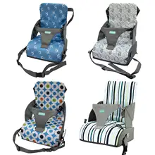 Portable Baby Booster Dinner Chair Oxford Water Proof Fabric Baby Chair Seat Safety Belt Feeding High Chair #W0