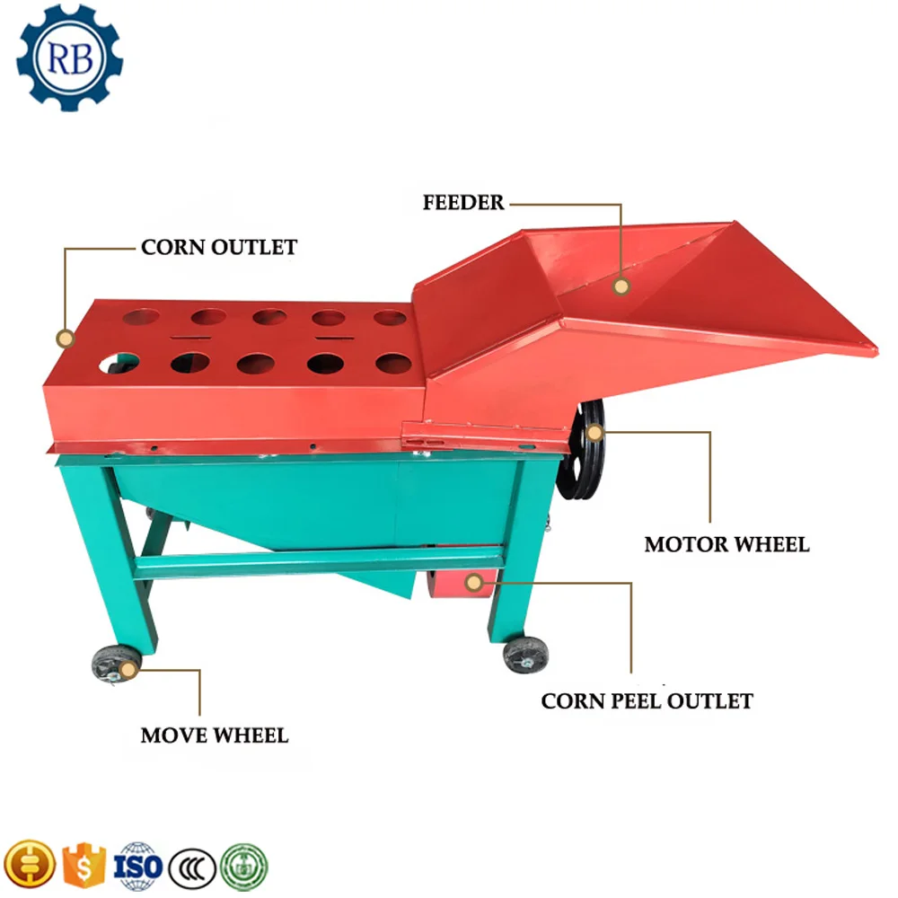 Automatic corn husk peeling electric small sheller machine maize thresher | Бытовая техника