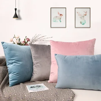 

Cushion Cover Pillowcase Solid Color Pillow Case Decor Sofa Throw Pillows Room Pillow Cover Decorative Wholesale