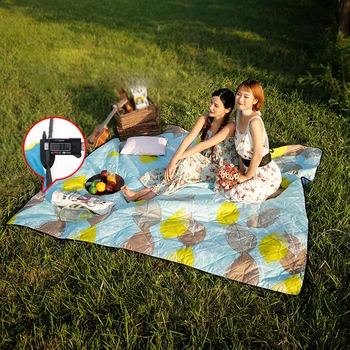 

Picnic Mat Damp-proof Waterproof Outdoor Lawn Camping Three Layers Thickened Carpet Machine Washable Oxford Cloth Material Rug