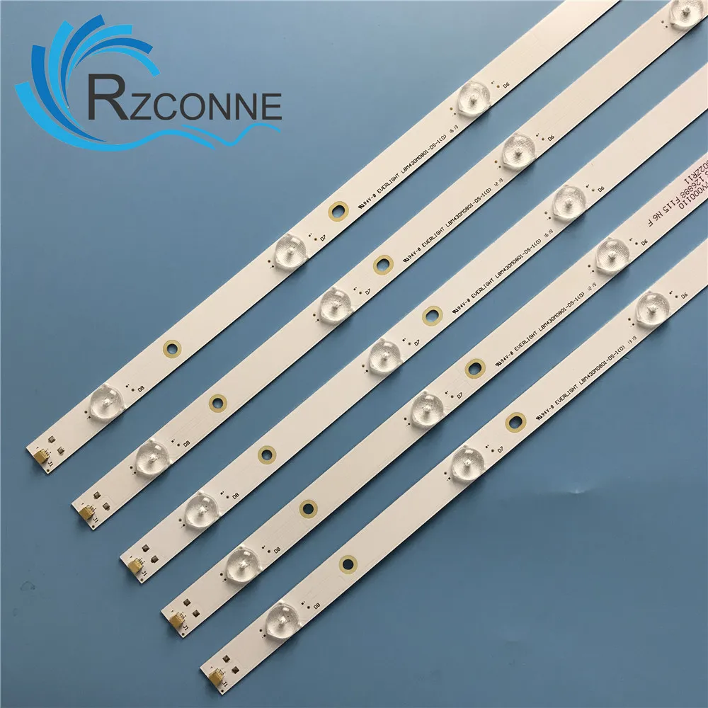 Fita de Retroiluminação Led 850 mm Lâmpadas para tv Lcd de 43 Polegadas Modelo 3v Led - Imagem 3