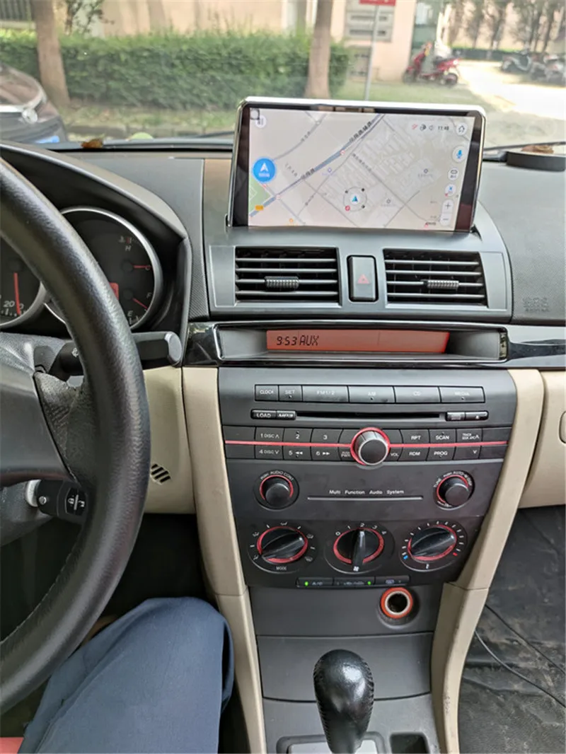 9 Inch Android 12 Stereo Autoradio Draadloze CarPlay Android Auto voor