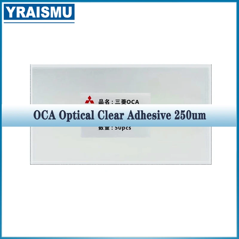 50pcs 250um Oca Clear Optical Adhesive For Samsung Galaxy A10 A20 A30