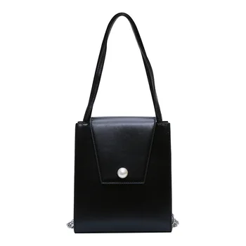 

Crossbody Bags for Women 2020 New Retro Chain Shoulder Strap Handbag Solid Fashion Leisure Purse Female PU Shoulder Tote Bag