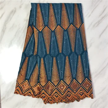 

Latest Cotton fabric African Nigerian Dry Lace Fabric 5YARDS/PC High Quality dubai fabric For Everyone Daily Cloths Sew 16L81103