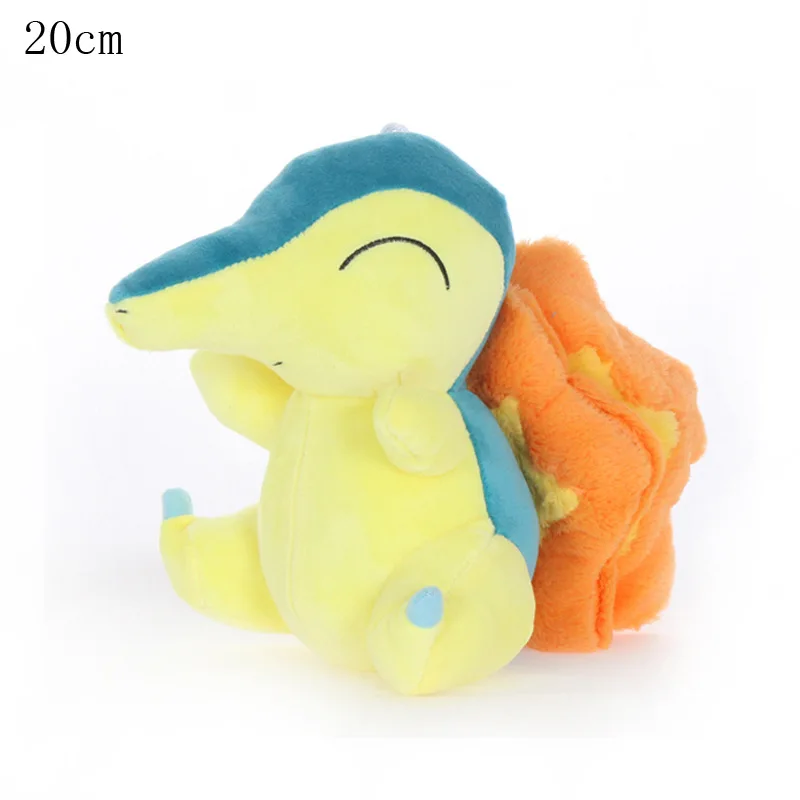 1 шт. 20 см милые аниме плюшевые игрушки Cyndaquil куклы плюшевая подвеска мягкая