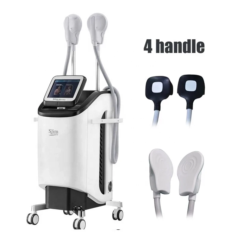 4 handles hiemt emslim electromagnetic muscle stimulation machine device for body Contouring sculpting Ems slimming CE | Красота и
