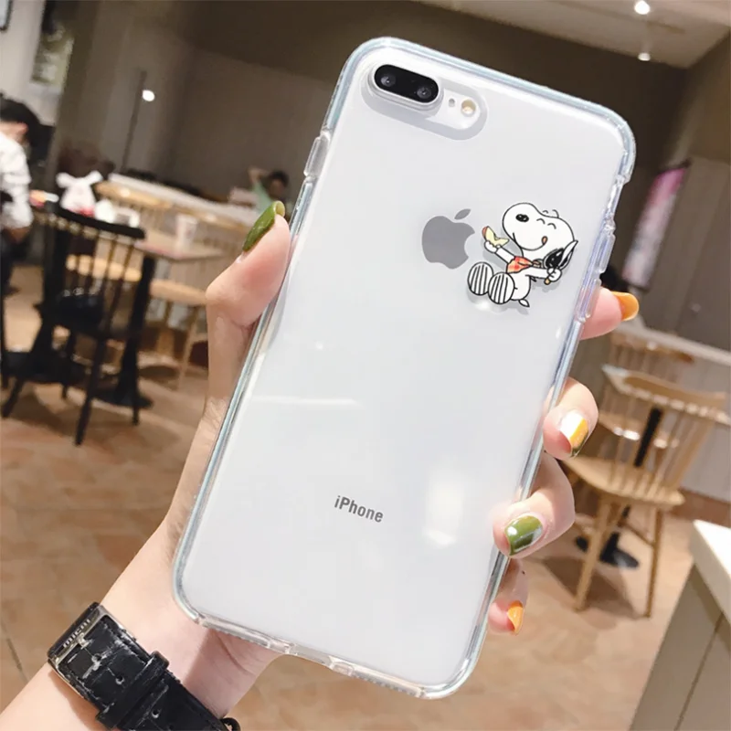 Для iphone 6 7 8 6s 11 Pro Max чехол для iphone X XS XR 6 7 8 Plus чехол для iphone xs max 5 5S se чехол прозрачный чехол с собакой - Цвет: 23