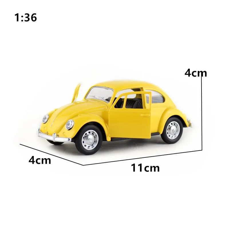 Caipo 1:36 Тяговый автомобиль 1967 Volkswagen Beetle литый под давлением металлический для