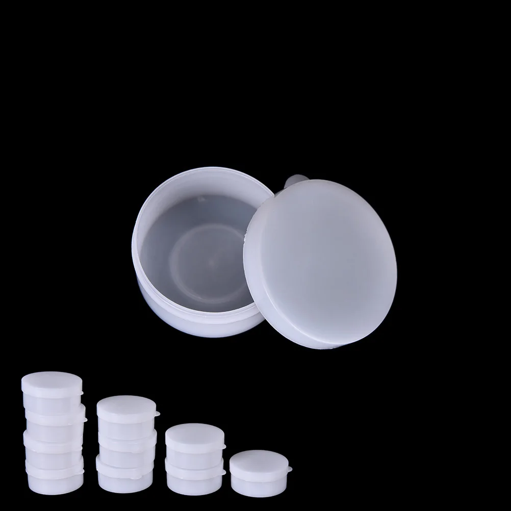 

10Pcs 10g Cosmetic Container Plastic Cosmetic Sample Jars Bottle Refillable Empty Cream Jar Makeup Sample Bottle Damp Proof