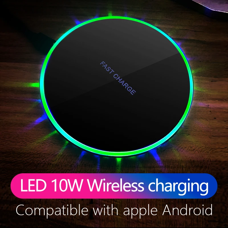 

LED 10W Universal type of Wireless charger fast charging base bracket Type-C Android iPhone x Apple Samsung HUAWEI