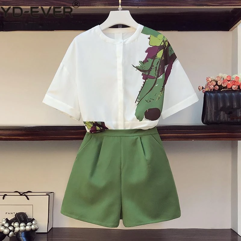 plus size summer short sets