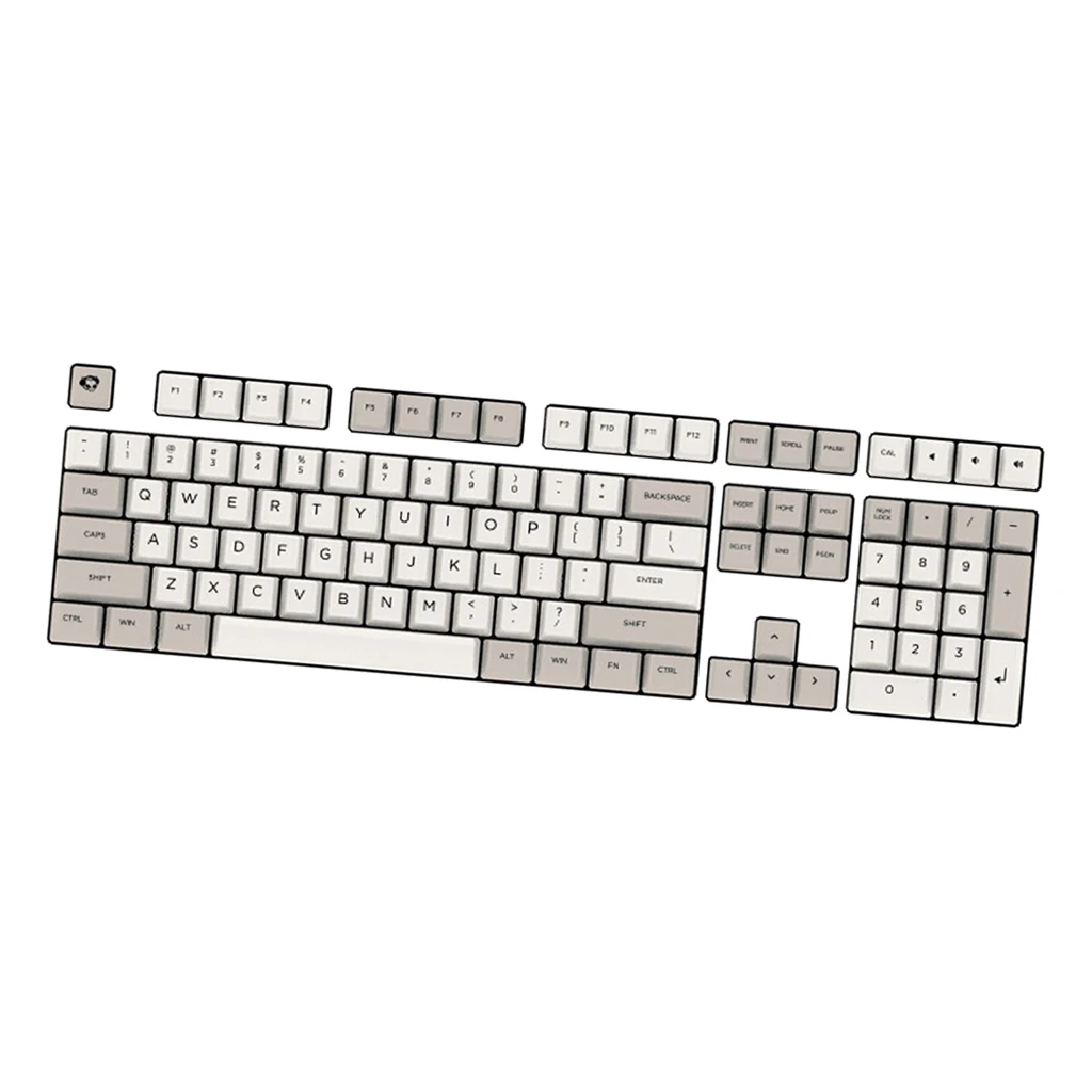 OEM Profile Thick PBT Keycap set for Mechanical Gaming Keyboard, 12.59x6.29x1.77inch