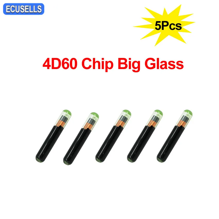 5 шт./лот 4D ID60 стеклянный чип приемоответчика 4D 60 4D60 большой Стекло Автомобильный ключ-чип для Ford Connect Fiesta Фокус ка Mondeo послепродажного обслуживания