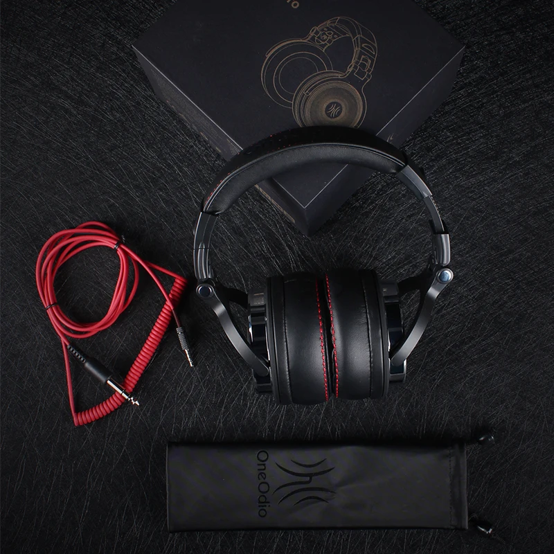 Oneodio Профессиональная Студия DJ наушники с микрофоном над ухом Проводные HiFi наушники для мониторинга складные Игровые наушники для ПК