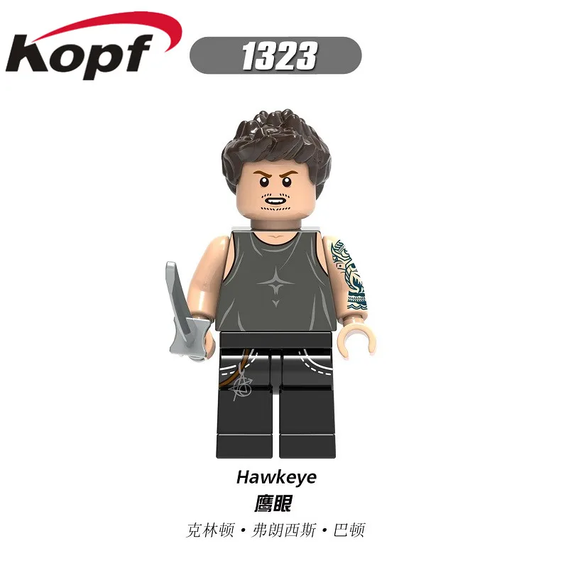 1323 50Pcs No Box 50 шт. строительные блоки Супер Герои Робер баннер Брюс Пегги Картер Тони Старк Стива Роджерс Куклы Фигурки для детей игрушки X0264 - Цвет: 1323 50Pcs No Box