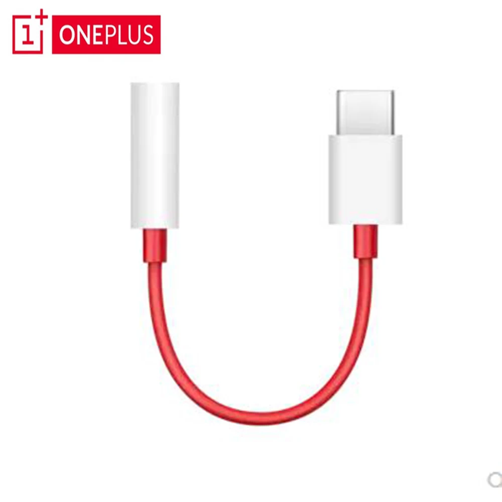 

original oneplus 6T 7 Pro usb Type C To 3.5mm Earphone Jack Adapter Aux Audio For one plus 7 1+ 6t usb-c music converter cable