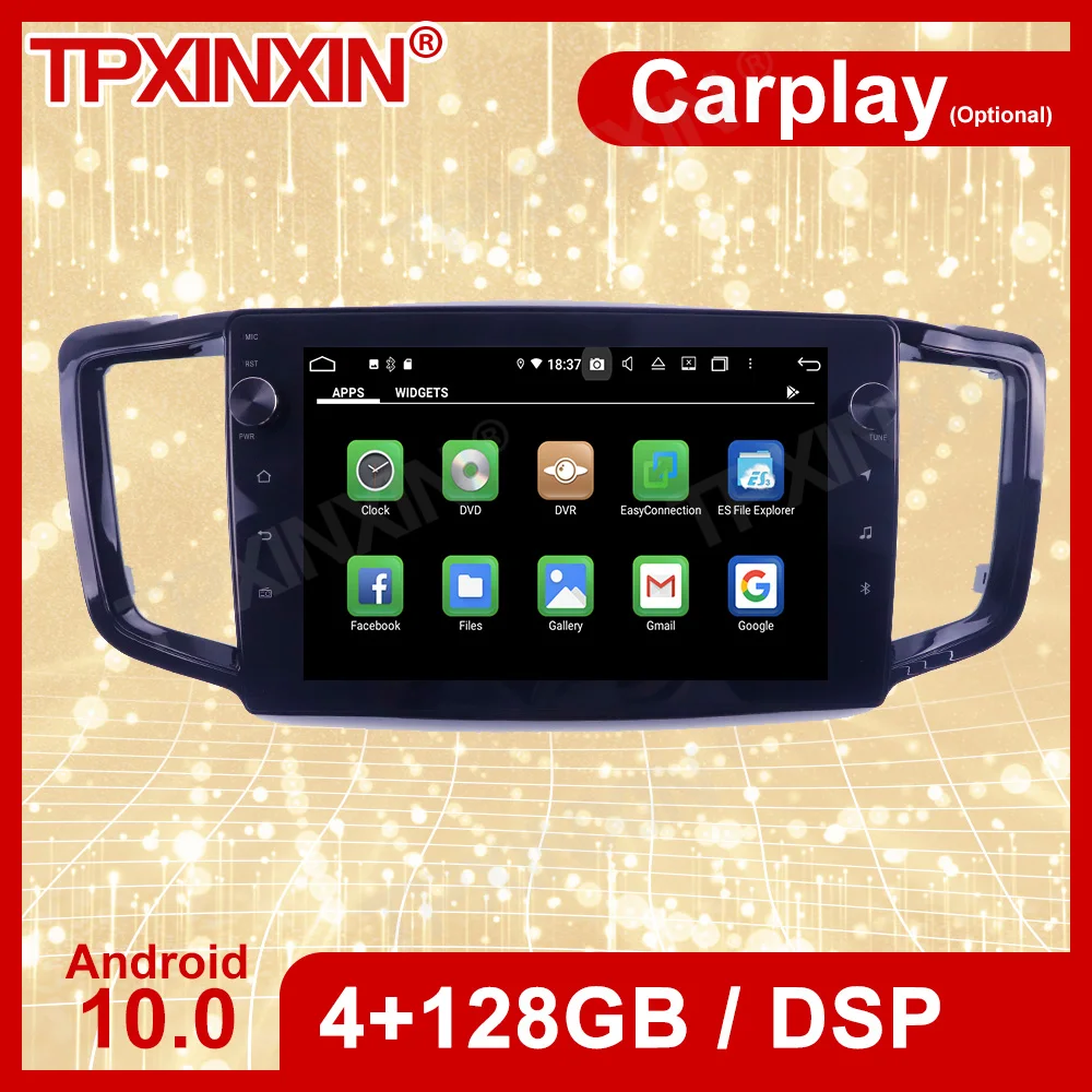 

Беспроводной автомобильный стереоприемник Carplay 2 Din Android для Honda Odyssey 2015 2016 2017 2018 2019 GPS радио аудио рекордер, головное устройство