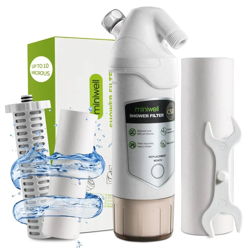 Chlorine Filter-Hard Water Filter-Water Softener Showerhead 2 Replaceable Cartridges