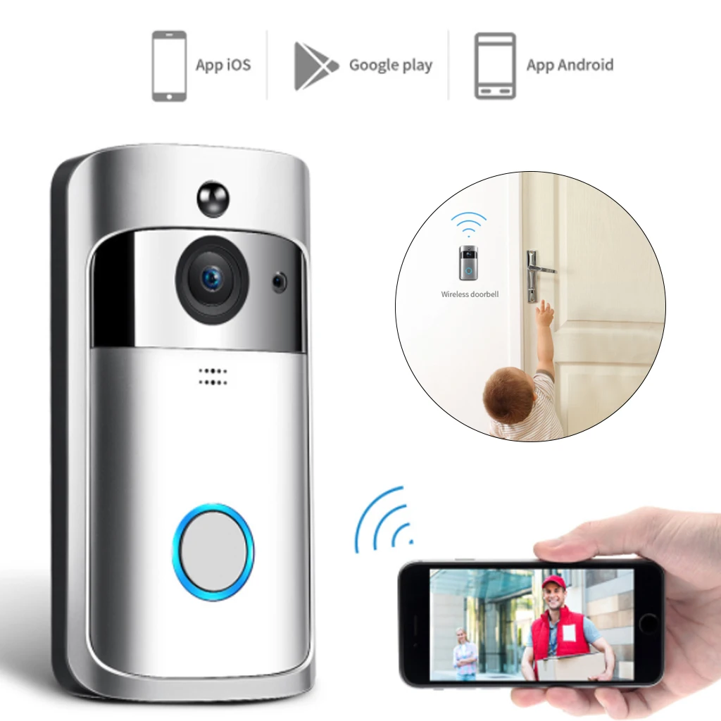 

M3 IP Doorbell Video Intercom WI-FI Video Door Phone Camera Infrared Night Vision Remote Capture Security Camera