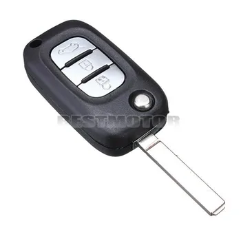 

3 Button Remote Key Fob Shell Case Blank Uncut Blade Replacement For Renault For Clio For Kangoo For Megane For Modus