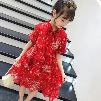 

Girl Summer Sleeve Children Dress Floral Kids Dresses for Girls New Fashion Kids Clothes 12 Years Kids Dresses for Girls 6