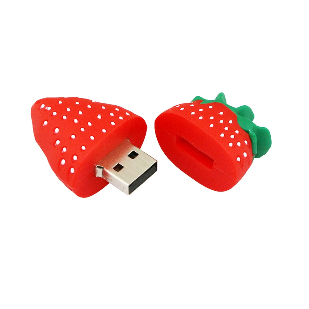 USB флеш накопитель в виде фруктов клубники 128 ГБ 4 8 16 32 64 ГБ|USB флэш-накопители| |