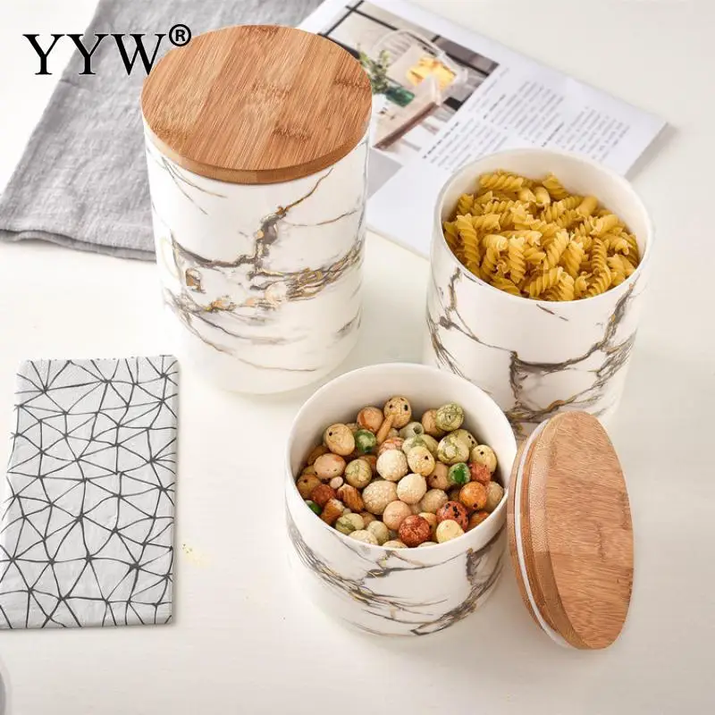 Crack Spices Storage Box Kitchen Organizer Jars For Slimes Storage In The Kitchen Ceramic Container With Cover For Cereals Cans