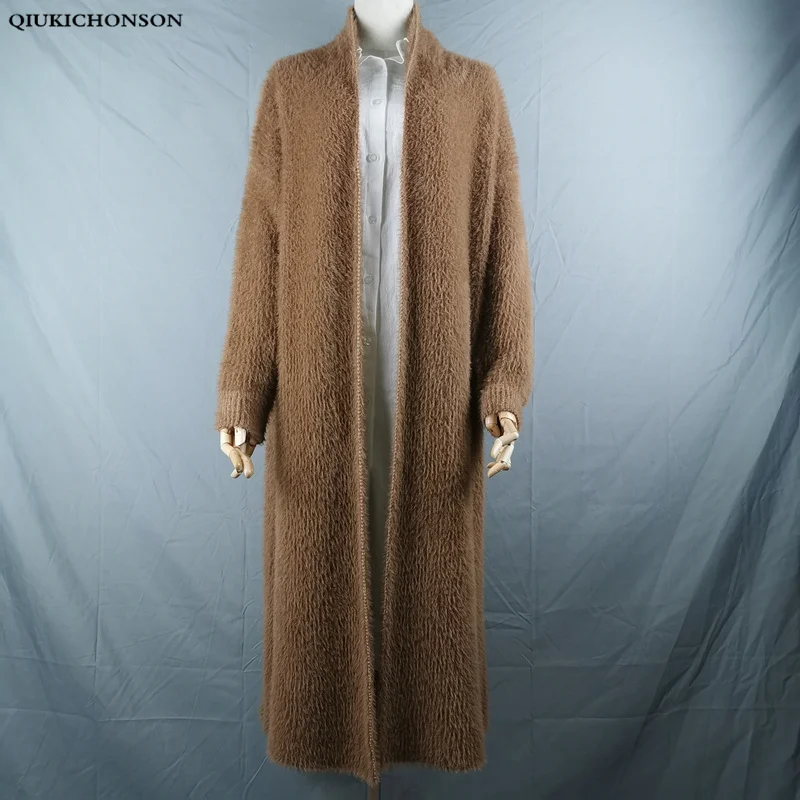 Synthetic Mink Cashmere Sweater Cardigan Women