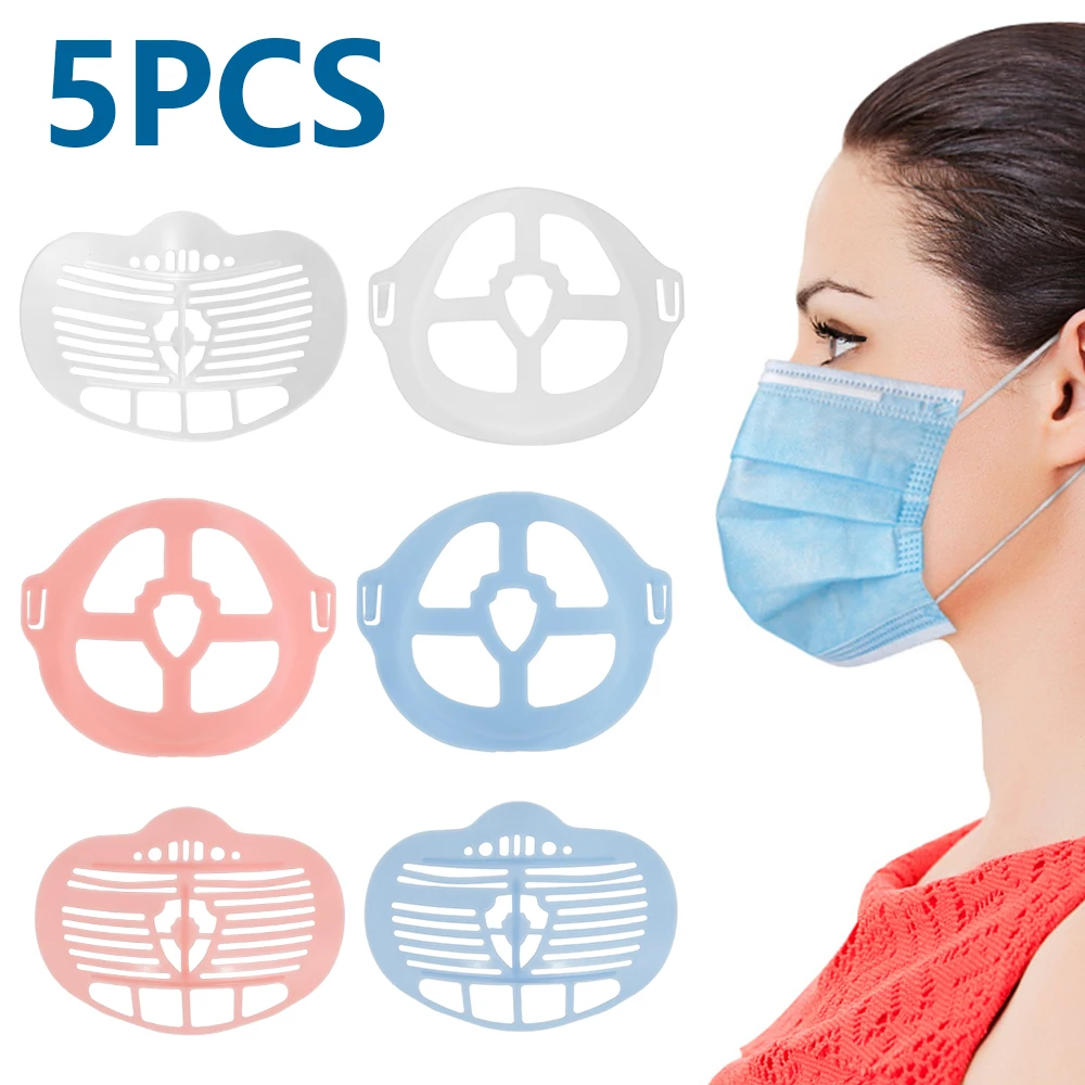 5pcs 3D Mask Holder Breathable Valve Support Breathing Assist Help Inner Cushion Bracket Unisex Reusable Dropshipping | Дом и сад