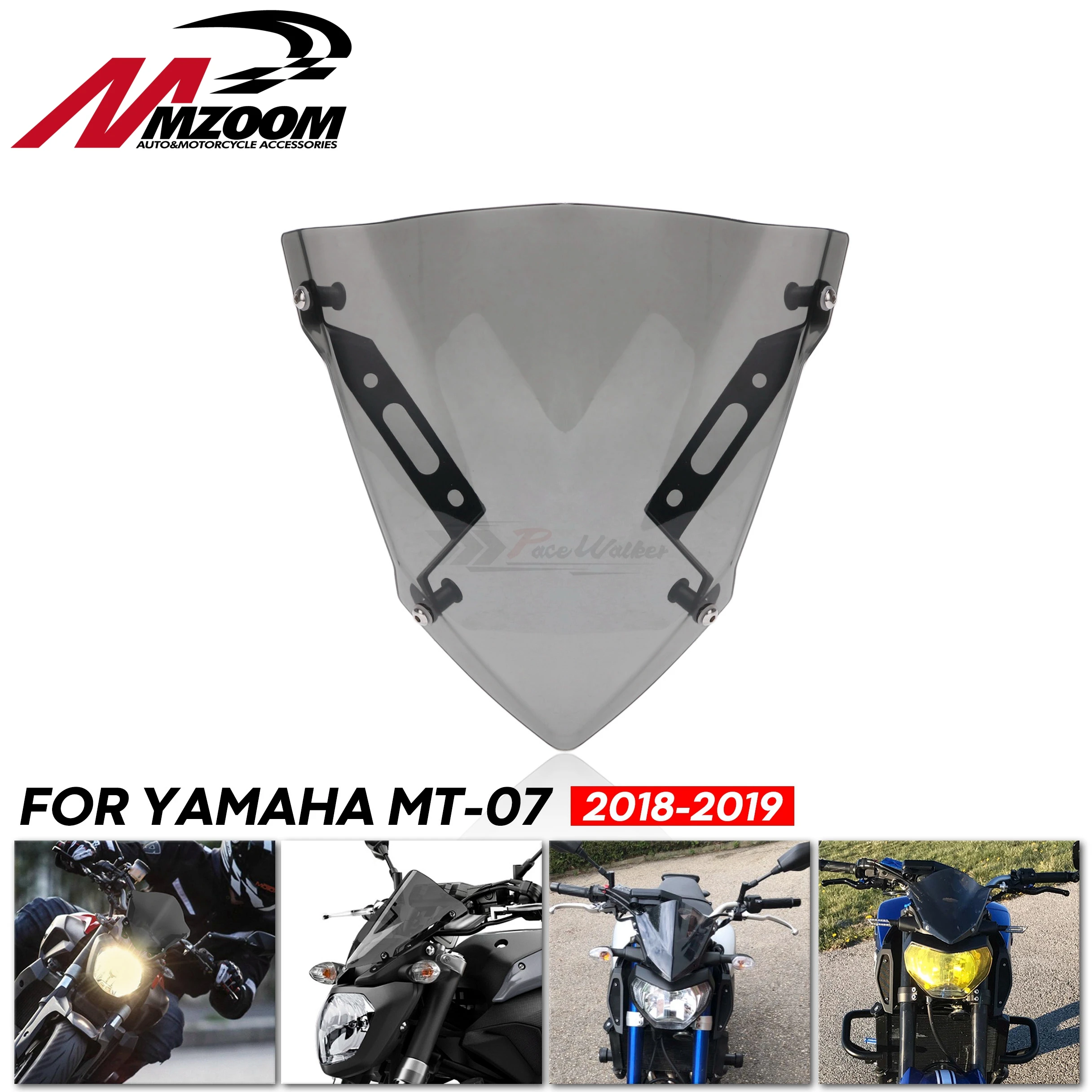 

Windshield Windscreen Motorcycle Accessories Pare-brise Wind Deflectors MT07 FZ07 MT FZ 07 For YAMAHA MT-07 FZ-07 2018 2019 2020